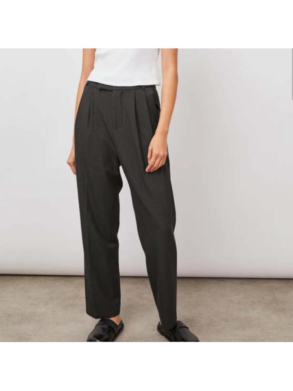 Rails Tay pinstripe pleated pant NWT